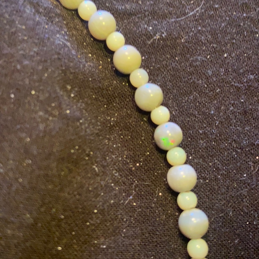 Extremely rare gray Australian opals with white Australian opals